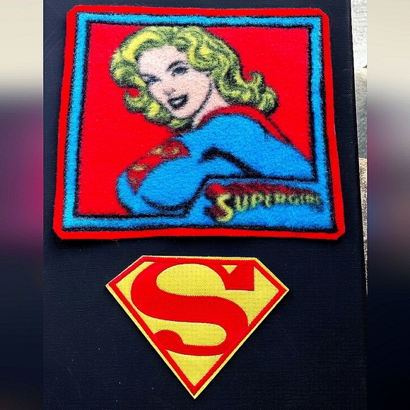 NEW 2 DC SuperGirl Patches/Emblems/Appliqués! Huge 8", Large 5". Iron-On/SewOn - Picture 10 of 10